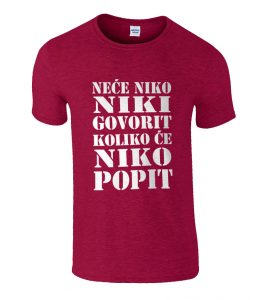 Neće Niko Niki Govorit Koliko Će Niko Popit