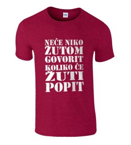 Neće Niko Žutom Govorit Koliko Će Žuti Popit
