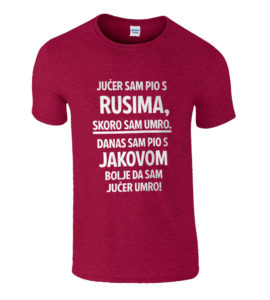 Jučer Sam Pio S Rusima, Skoro Sam Umro. Danas Sam Pio S Jakovom, Bolje Da Sam Jučer Umro!