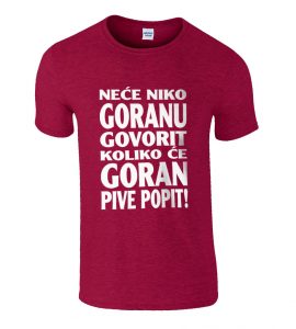 Neće Niko Goranu Govorit Koliko Će Goran Pive Popit