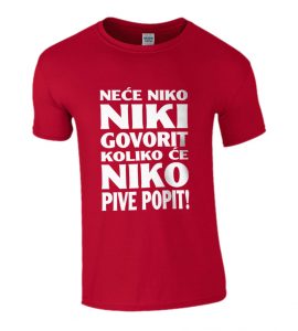 Neće Niko Niki Govorit Koliko Će Niko Pive Popit