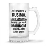 Jučer Sam Pio S Rusima, Skoro Sam Umro. Danas Sam Pio S Marinom, Bolje Da Sam Jučer Umro!