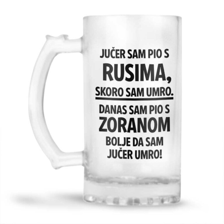 Jučer Sam Pio S Rusima, Skoro Sam Umro. Danas Sam Pio S Zoranom, Bolje Da Sam Jučer Umro! - Slika 2