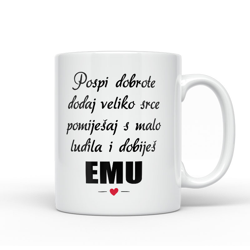 Pospi Dobrote Dodaj Veliko Srce I Pomiješaj S Malo Ludila I Dobiješ Emu