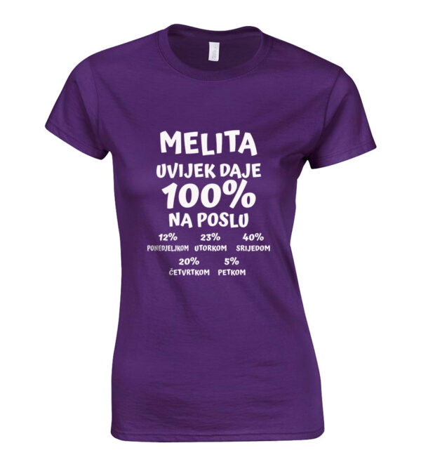 Melita Uvijek Daje 100% Na Poslu