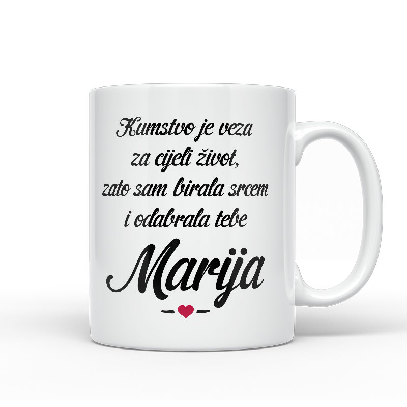 Kumstvo Je Veza Za Cijeli Život, Zato Sam Birala Srcem I Odabrala Tebe Marija