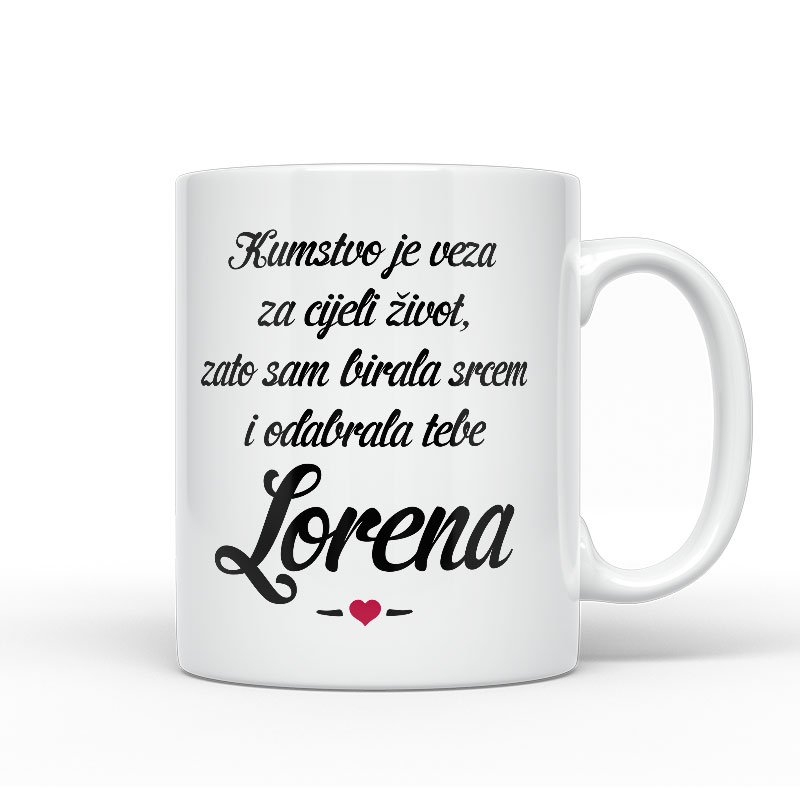 Kumstvo Je Veza Za Cijeli Život, Zato Sam Birala Srcem I Odabrala Tebe Lorena