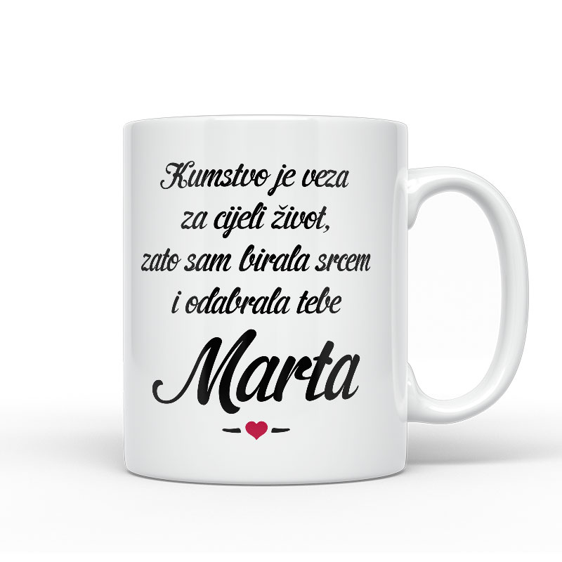 Kumstvo Je Veza Za Cijeli Život, Zato Sam Birala Srcem I Odabrala Tebe Marta