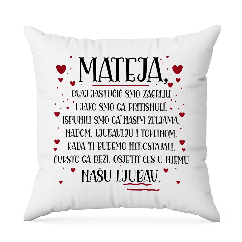 Mateja Ovaj Jastučić Smo Zagrlili ….