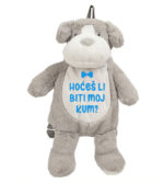 Hoćeš Li Biti Moj Kum | Ruksak psić - 38 cm